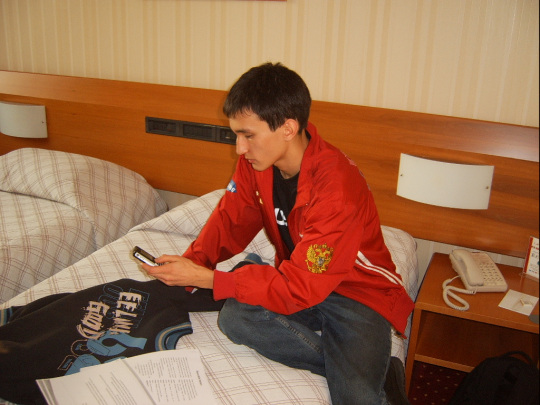 встреча USSR Team. спортсмены из Holiday INN приехали в Crown Plaza обмен телефонами